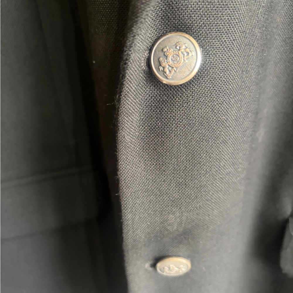 Like new Stafford size 46R Black Two-Button Men's Sport Coat. Classic. Textured - Picture 3 of 7